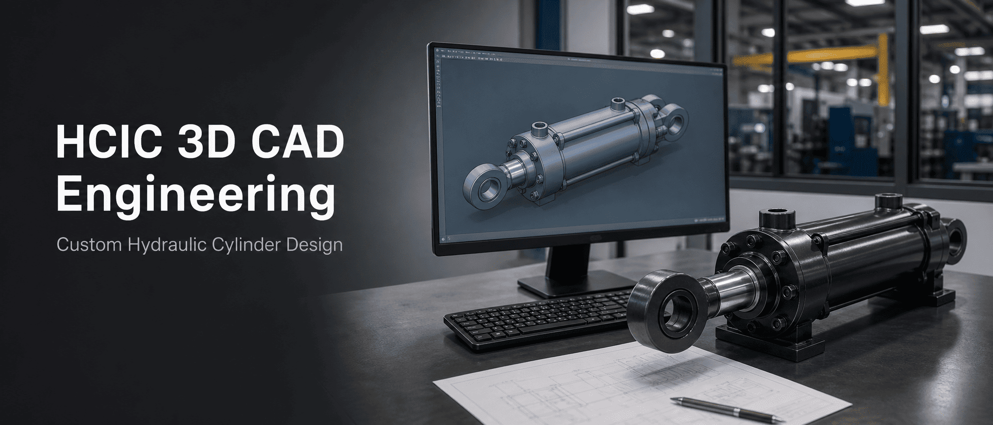 HCIC, Özel Hidrolik Silindirler için 3D CAD Mühendislik Kaynağını Güncelliyor